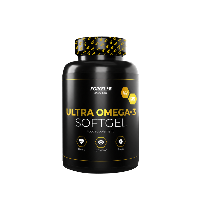 Omega 3 High Potency – ulei de pește cu acizi grași omega 3 EPA și DHA (120 de capsule softgel, 1000 mg)