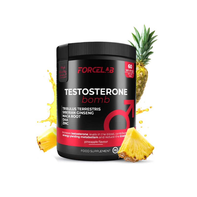 Forcelab Testosterone Bomb – pudră cu zinc, acid D-aspartic și tribulus