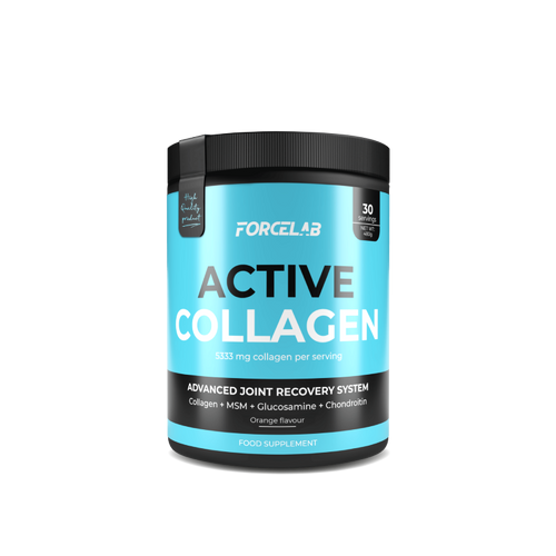 Active Collagen – pudră cu colagen bovin, MSM, glucozamină și condroitină – Pina Colada / 420 g/30 porții