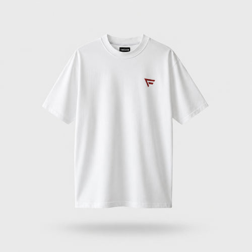 Tricou oversized alb Forcelab – Unde forța întâlnește știința