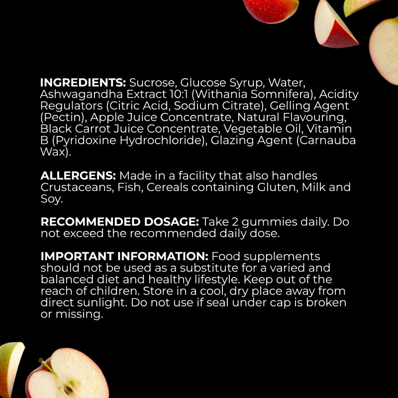 Ashwagandha Gummies – jeleuri cu extract de ashwagandha, 60 de bucăți