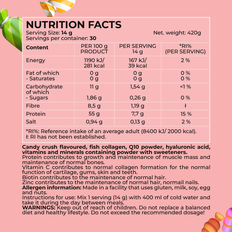 Beauty Collagen – colagen marin cu acid hialuronic, vitamina C și biotină