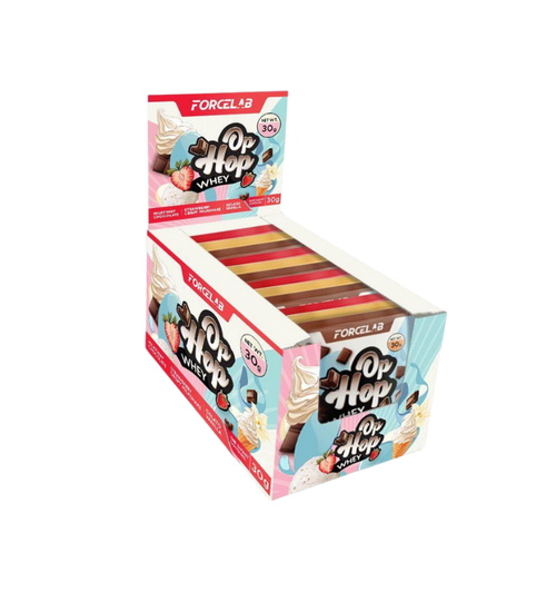 Forcelab Op Hop Whey Protein – proteină din zer sub formă de pudră – Înghețată de vanilie / 360 g