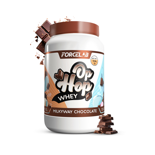 Forcelab Op Hop Whey Protein – proteină din zer sub formă de pudră – Ciocolată Milky Way / 908 g