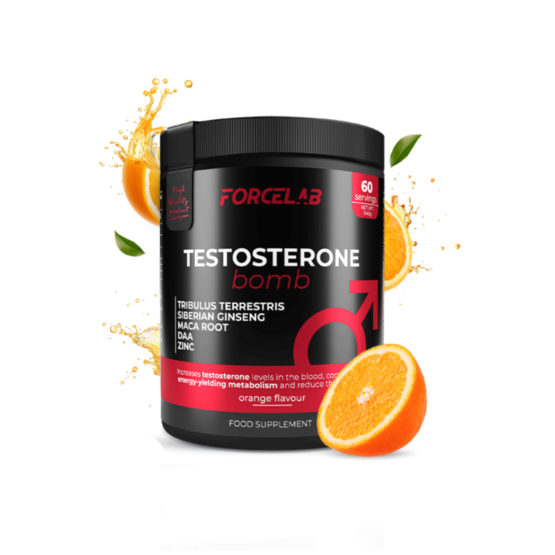 Forcelab Testosterone Bomb – pudră cu zinc, acid D-aspartic și tribulus