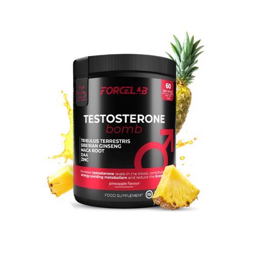 Forcelab Testosterone Bomb – pudră cu zinc, acid D-aspartic și tribulus – ananas / 60 doze