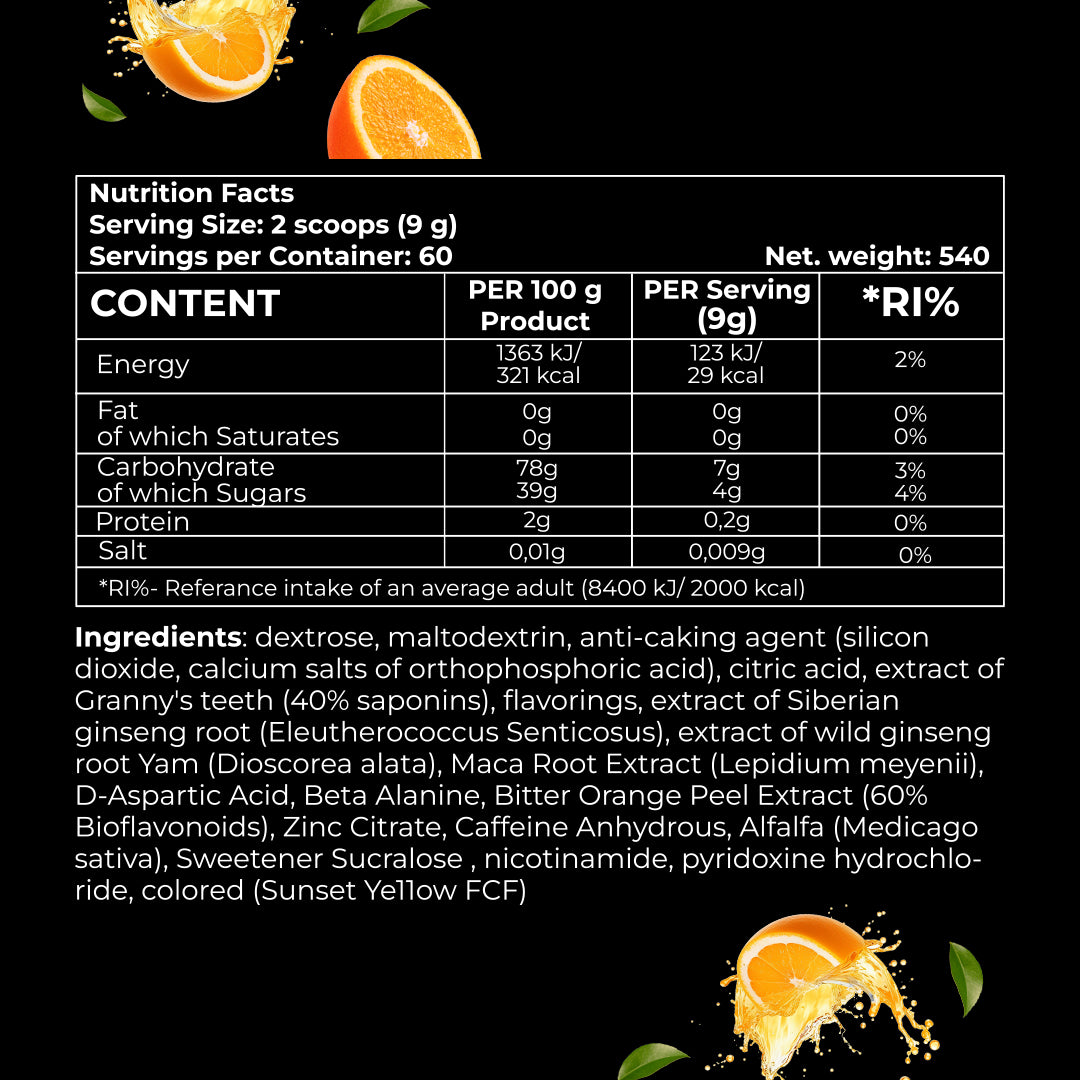 Forcelab Testosterone Bomb – pudră cu zinc, acid D-aspartic și tribulus