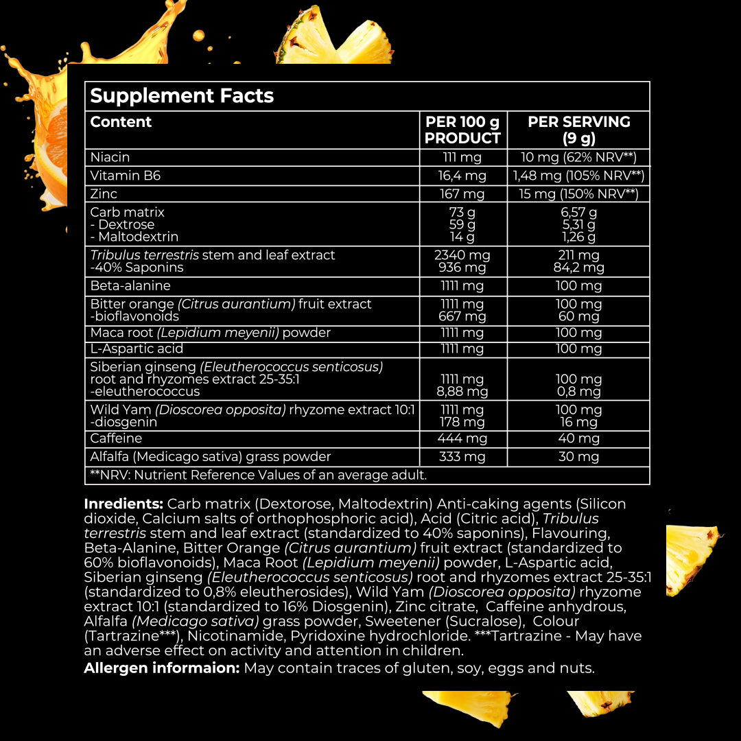 Forcelab Testosterone Bomb – pudră cu zinc, acid D-aspartic și tribulus