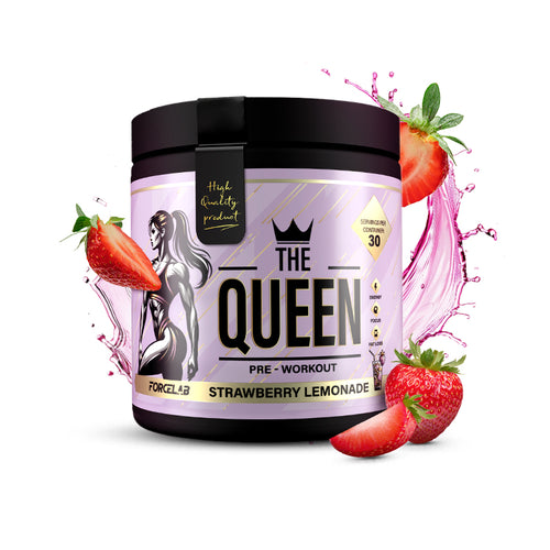 The Queen – pre-antrenament pentru femei, sub formă de pudră – Strawberry / 30 porții